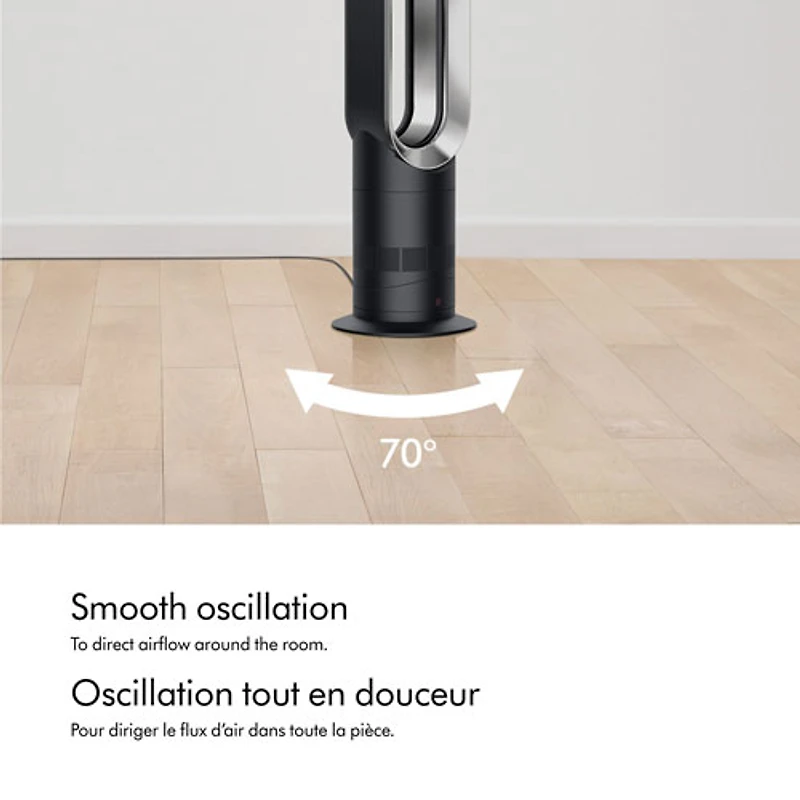 Dyson AM09 Hot + Cool Ceramic Fan Heater - Black/Iron