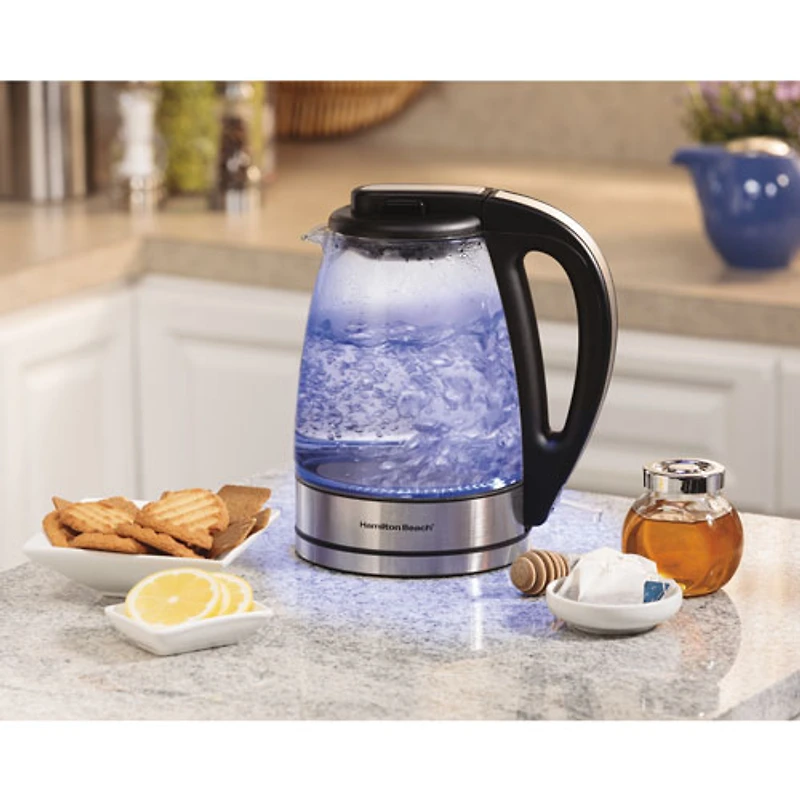 Bouilloire électrique de Hamilton Beach - 1,7 L - Verre