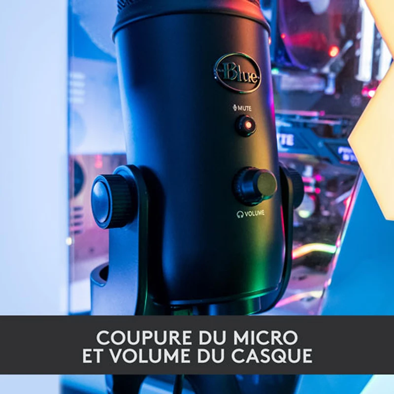 Microphone USB Yeti de Blue Microphones - Édition Blackout