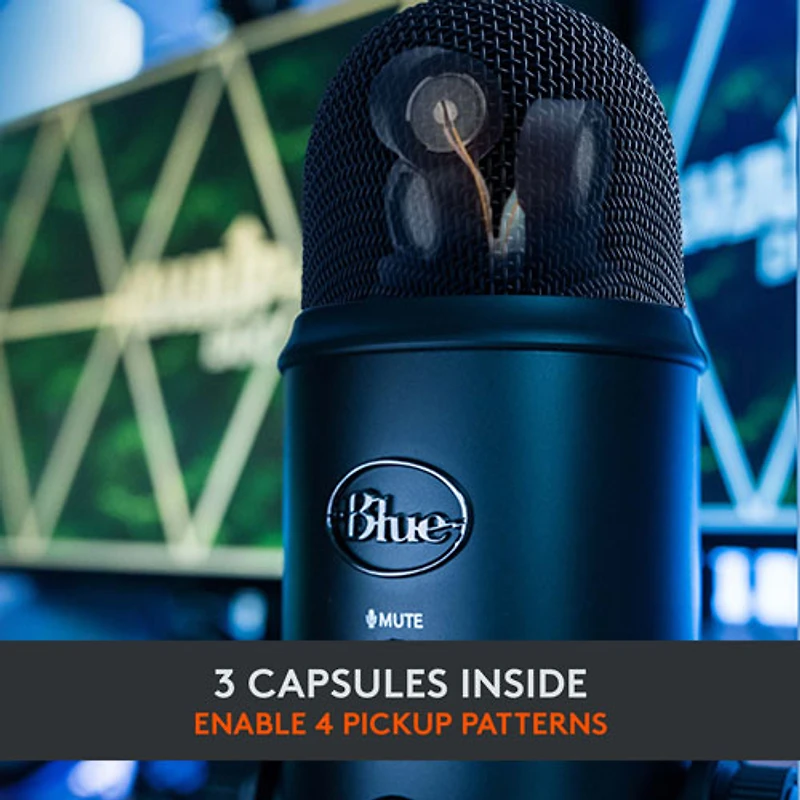 Microphone USB Yeti de Blue Microphones - Édition Blackout