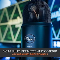 Microphone USB Yeti de Blue Microphones - Édition Blackout