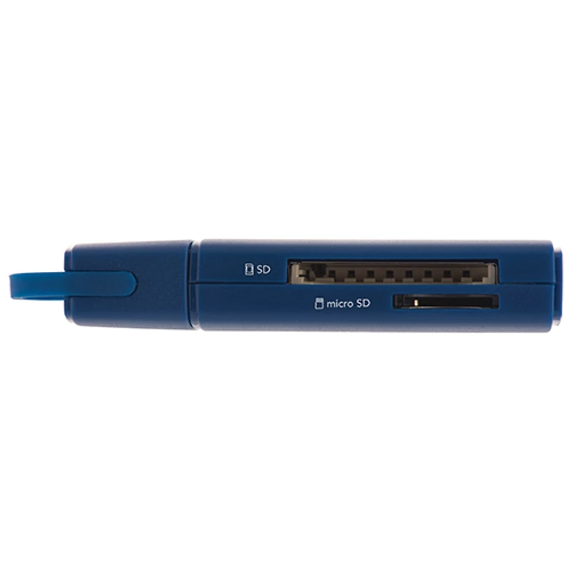 Insignia USB 3.0 2-in-1 Memory Card Reader - Blue - Only at Best Buy