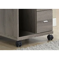 Monarch 2-Drawer Mobile Printer Stand - Dark Taupe