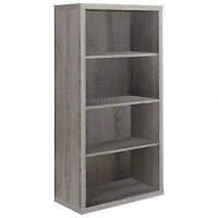 48" 4-Shelf Bookcase - Dark Taupe