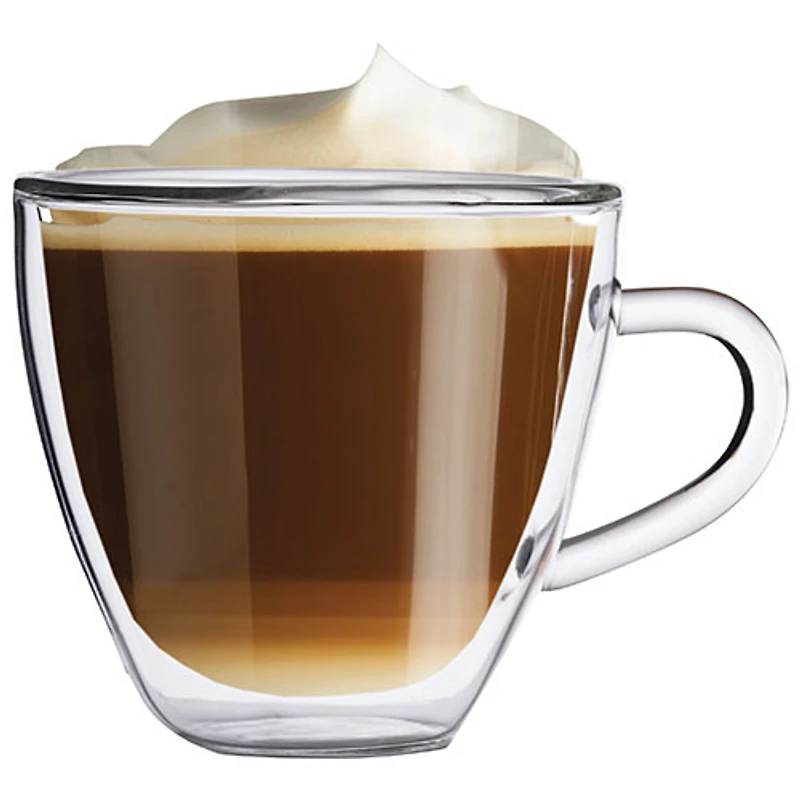 Tasse en forme de coeur pour cappuccino Double Double de Brilliant - Ensemble de 2