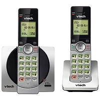 VTech DECT 2-Handset Cordless Phone with Caller ID (CS6919-2) - Silver