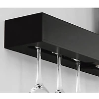 Pinot Wine Glass Holder Shelf - Black