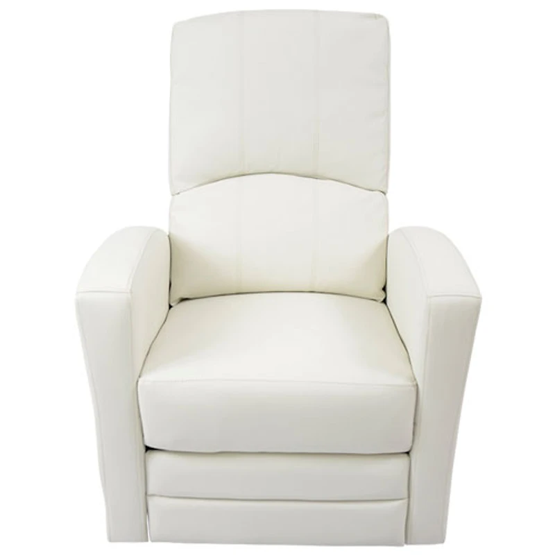 Chaise berçante en cuir Varadero de Kidiway - Blanc