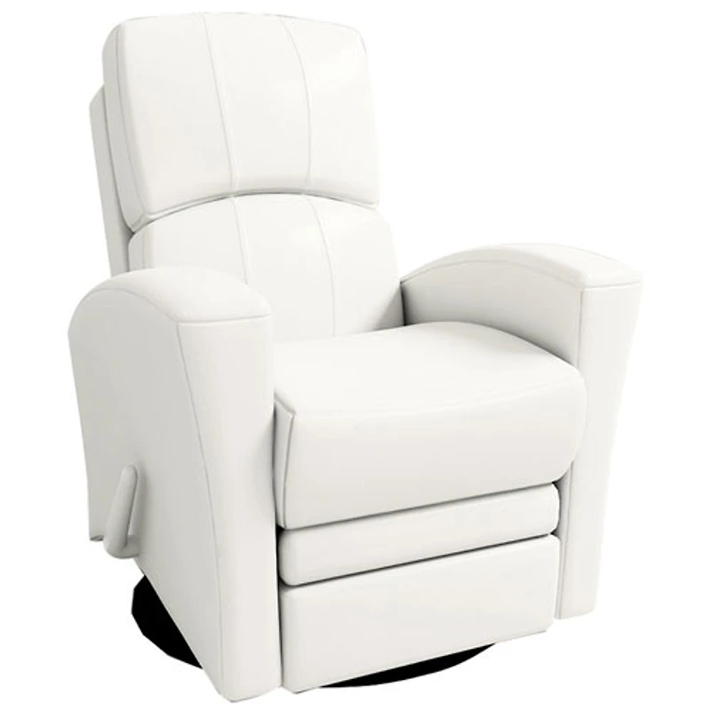 Chaise berçante en cuir Varadero de Kidiway - Blanc