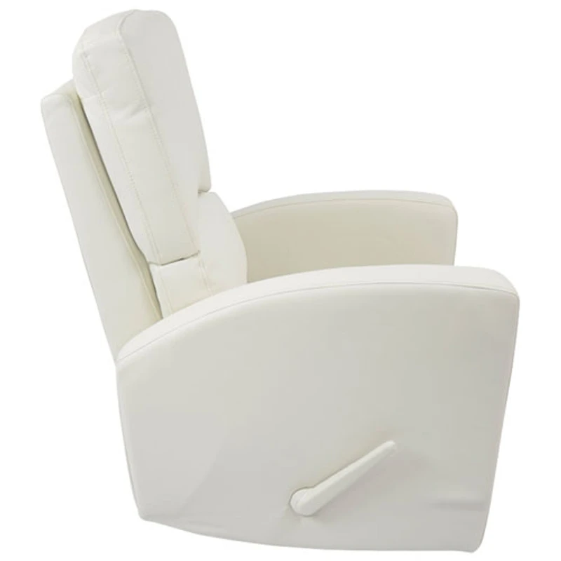Chaise berçante en cuir Varadero de Kidiway - Blanc