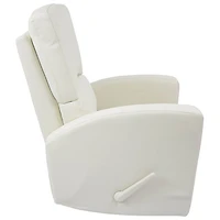Chaise berçante en cuir Varadero de Kidiway - Blanc