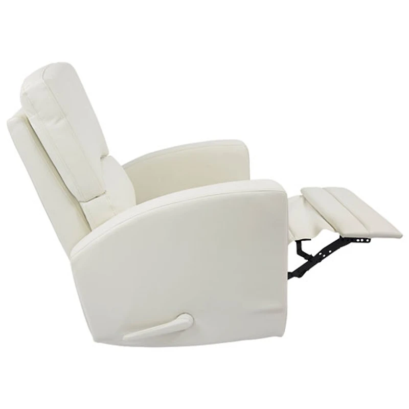Chaise berçante en cuir Varadero de Kidiway - Blanc