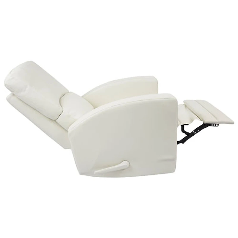 Chaise berçante en cuir Varadero de Kidiway - Blanc