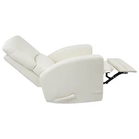 Chaise berçante en cuir Varadero de Kidiway - Blanc