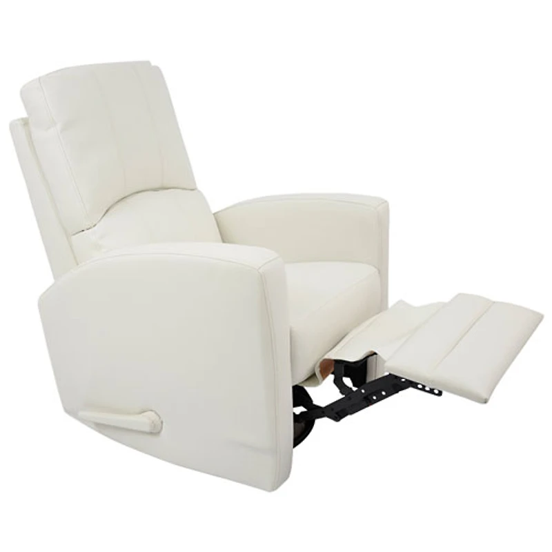 Chaise berçante en cuir Varadero de Kidiway - Blanc
