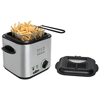 Salton Compact Deep Fryer - 1.2L - Stainless Steel/Black