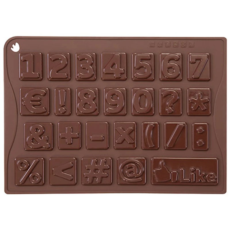 Pavoni Numbers Silicone Chocolate Mould