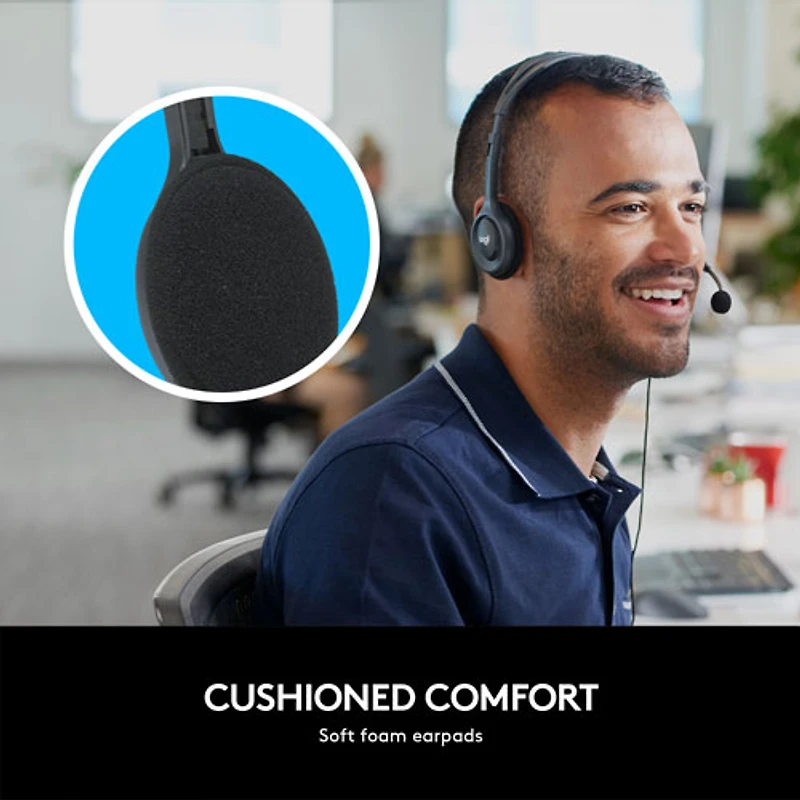 Casque d'écoute avec microphone H111 de Logitech