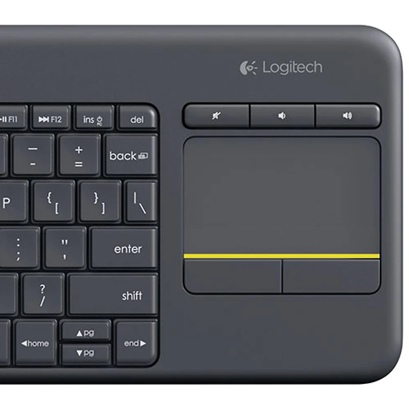 Clavier sans fil K400 Plus avec pavé tactile de Logitech - Français