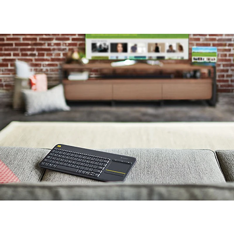 Clavier sans fil K400 Plus avec pavé tactile de Logitech - Français