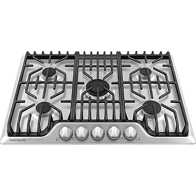 Frigidaire Pro 30" 5-Burner Gas Cooktop (FPGC3077RS) - Stainless Steel