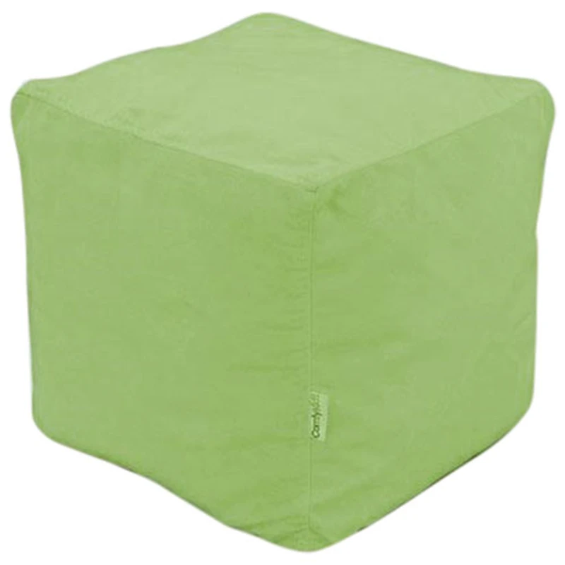Fauteuil poire cubique de Comfy Kids - Vert éclatant