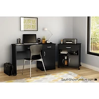 Axess Contemporary Mobile Printer Stand - Pure Black
