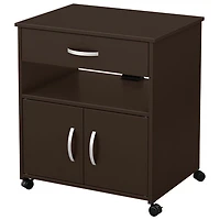 Chariot mobile contemporain Fiesta pour four à micro-ondes - Chocolat