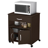 Chariot mobile contemporain Fiesta pour four à micro-ondes - Chocolat