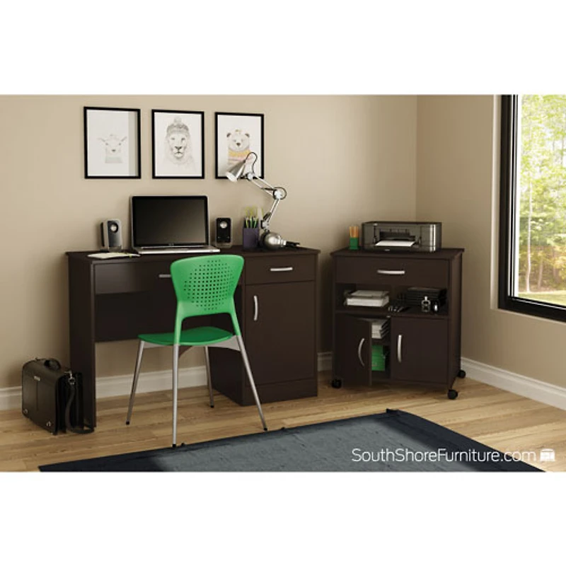 Chariot mobile contemporain Fiesta pour four à micro-ondes - Chocolat