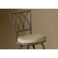 Mecca Contemporary Bar Height Barstool - Set of 2 - Dark Coffee