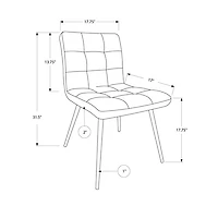 Modern Dining Chair - Set of 2 - Black