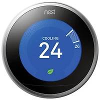Google Nest Wi-Fi Smart Learning Thermostat (3rd Generation) - Stainless Steel
