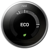 Google Nest Wi-Fi Smart Learning Thermostat (3rd Generation) - Stainless Steel