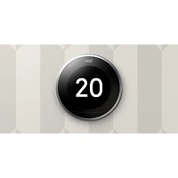 Google Nest Wi-Fi Smart Learning Thermostat (3rd Generation) - Stainless Steel