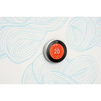 Google Nest Wi-Fi Smart Learning Thermostat (3rd Generation) - Stainless Steel