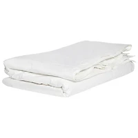 LuxeportPURE 233 Thread Count Silk 4 Seasons Duvet with Mattress & Pillow Protector - Single - White