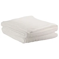 LuxeportSPA Bamboo Rayon/Cotton Bath Towel - Set of 2 - White