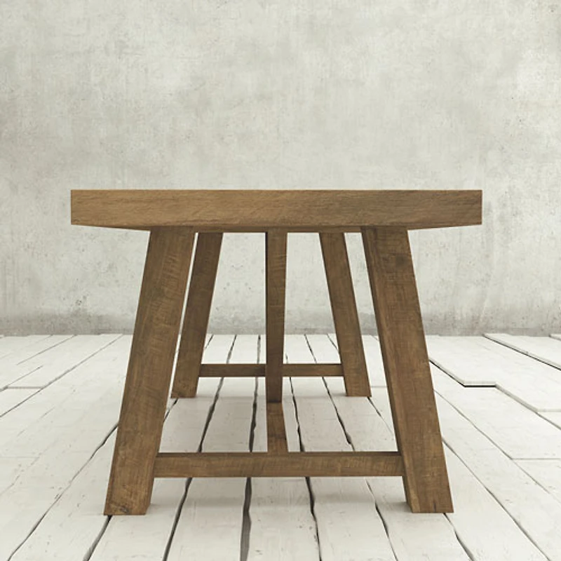 Knightsbridge Transitional 8-Seating Rectangular Ancona Dining Table - Natural Wood