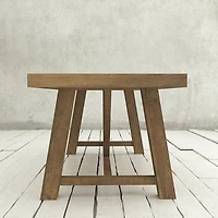 Knightsbridge Transitional 8-Seating Rectangular Ancona Dining Table - Natural Wood