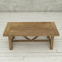 Knightsbridge Transitional 8-Seating Rectangular Ancona Dining Table - Natural Wood