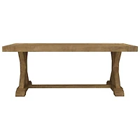 Knightsbridge Transitional 8-Seating Rectangular Sardegna Dining Table - Natural Wood