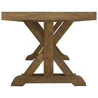 Knightsbridge Transitional 8-Seating Rectangular Sardegna Dining Table - Natural Wood
