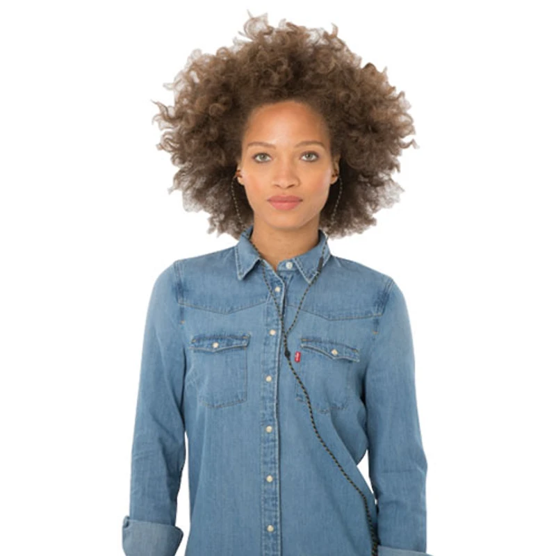 Écouteurs bouton Smile Jamaica avec microphone de House of Marley (EM-JE041-RA) - Rasta