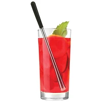 Brilliant Icy Swizzle Stick - 4 Pack - Silver/Black