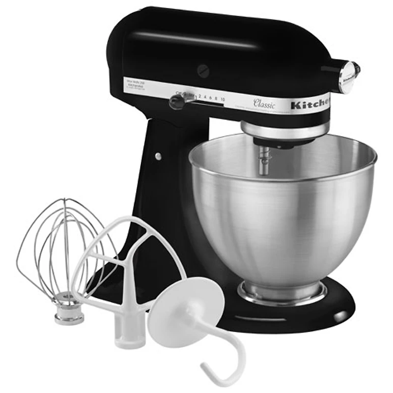 Batteur sur socle de la série Classique de KitchenAid - 4,5 pte - 250 W - Noir onyx