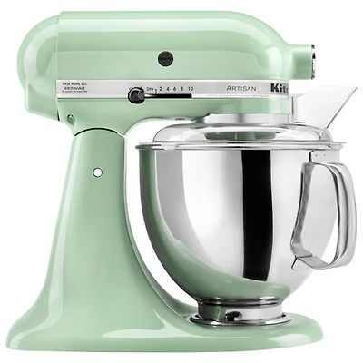 Batteur sur socle à tête inclinable Artisan de KitchenAid - 5 pte - 325 W - Vert pistache