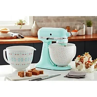 Batteur sur socle à tête inclinable Artisan de KitchenAid - 5 pte - 325 W - Bleu glace