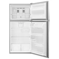 Réfrigérateur à congélateur supérieur 30 po 18,2 pi3 de Whirlpool - Acier inoxydable