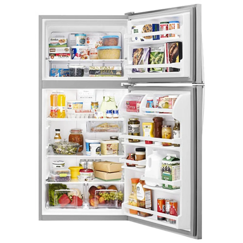 Réfrigérateur à congélateur supérieur 30 po 18,2 pi3 de Whirlpool - Acier inoxydable